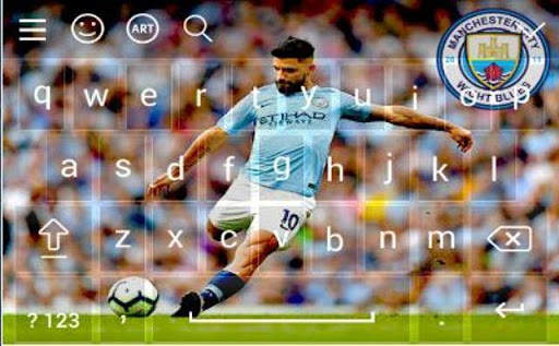 Sergio Aguero Theme Keyboard screenshot 2