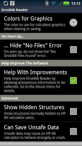 Droid48 Reader screenshot 6