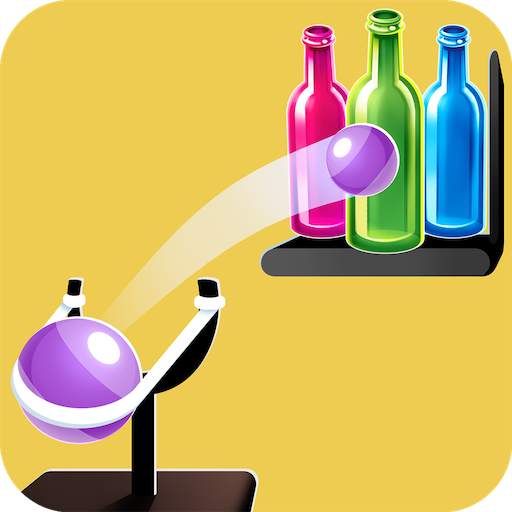 Knock Down Bottles : Slingshot 1.25