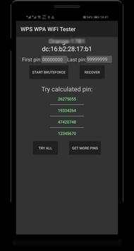 WPS WPA WiFi Tester screenshot 2