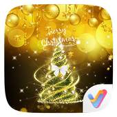 Golden Xmas Parallax V Launcher Theme 1.00