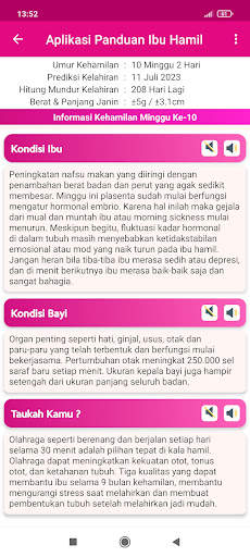 Aplikasi Panduan Ibu Hamil screenshot 10