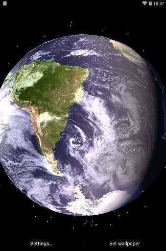 Earth Satellite Live Wallpaper screenshot 5
