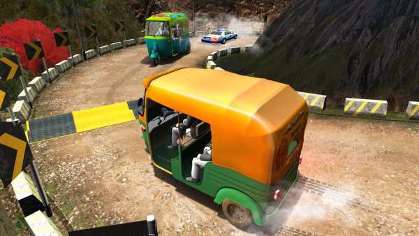 Uphill Tuk Tuk Rickshaw Driving screenshot 1