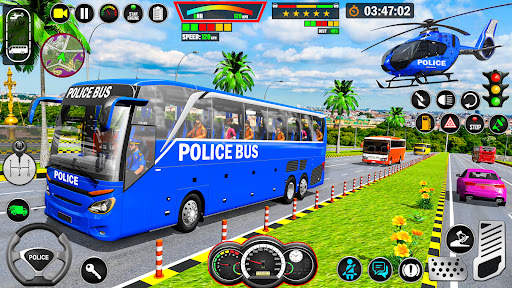 Police Bus Simulator Games screenshot 1