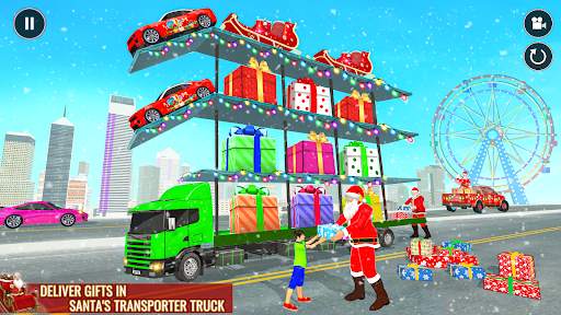 Santa Truck : Christmas Games screenshot 4