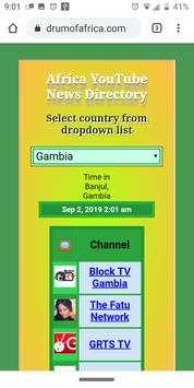 Africa YouTube News Directory screenshot 4