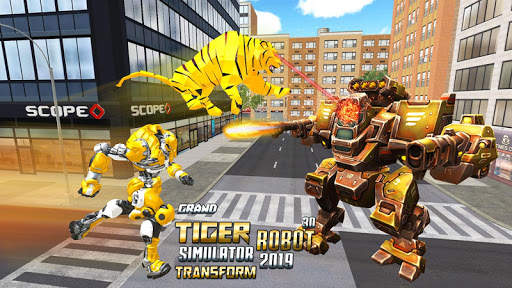 Grand Robot Transformation Tiger : Robot Car screenshot 2