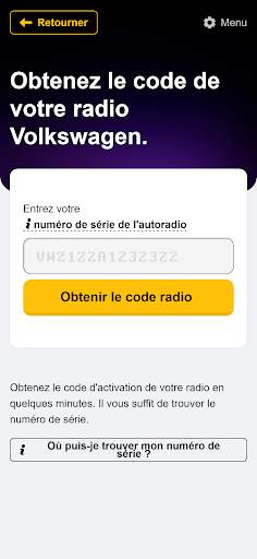 Code Autoradio Génératrice screenshot 2