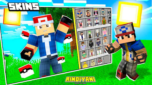 Addon Mod Pokecraft Skins MCPE screenshot 1