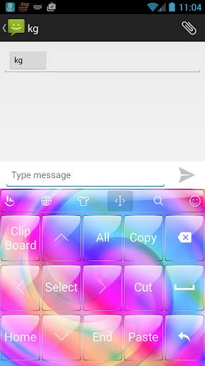 Keyboard Theme Glass M Spiral screenshot 3