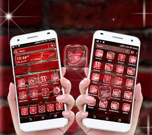 Red Brick Launcher Theme screenshot 3
