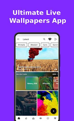 Ultimate Live Wallpapers App (GIF Video Image) screenshot 1