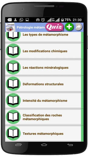 Cours de Pétrologie métamorphique screenshot 4
