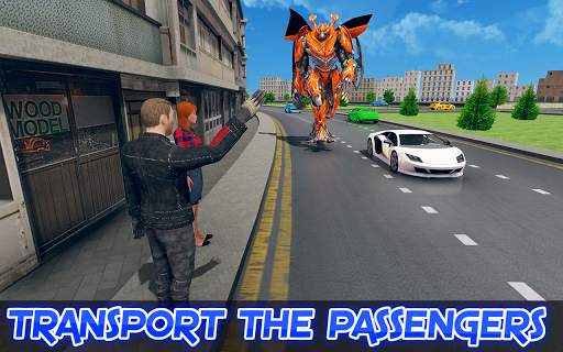 Robot Car Taxi: Future Robot T screenshot 2