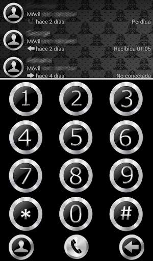 THEME BLACK SIVER FOR EXDIALER screenshot 1
