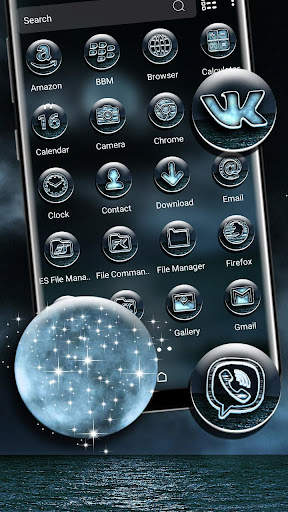 Ocean Moon Launcher Theme screenshot 2