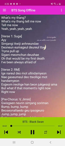 BTS Song Offline screenshot 2