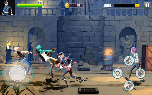 Stickman Street Fighter : Stick Fight War screenshot 1