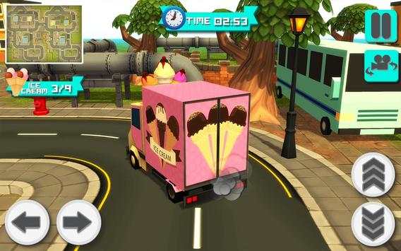 Blocky Candy Icecream Delivery screenshot 5
