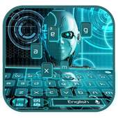 ai robot future keyboard blue 10001006