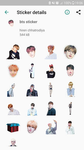 WAStickerApps -BTS kpop Stickers for Whatsapp screenshot 8