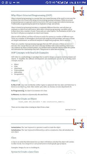 Learn Java Core : Complete E-Book screenshot 4