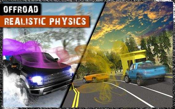 4x4 Car Offroad Snow Prado Driving screenshot 2