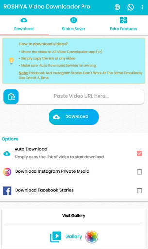 ROSHIYA - Video Picture WhatsApp Status Downloader screenshot 1