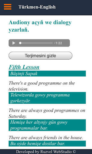 Turkmen English скриншот 2