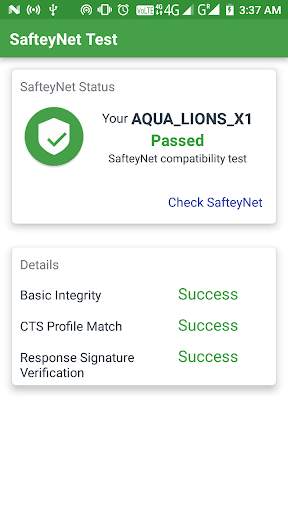 SafetyNet Checker screenshot 2