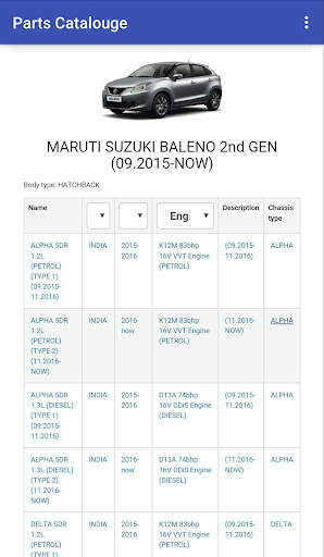 Parts Catalogue screenshot 3