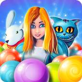 Bubble pop - Alice in Wonderland logo