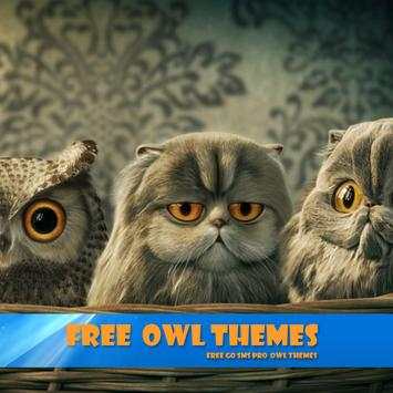 (FREE) GO SMS PRO  OWL THEMES screenshot 1