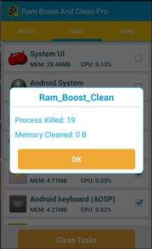 Ram Boost And Clean Pro screenshot 4