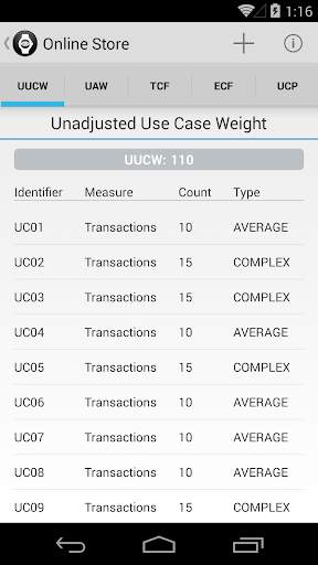 Use Case Points App screenshot 4