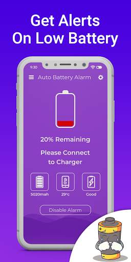 Automatic full charge battery alarm screenshot 3
