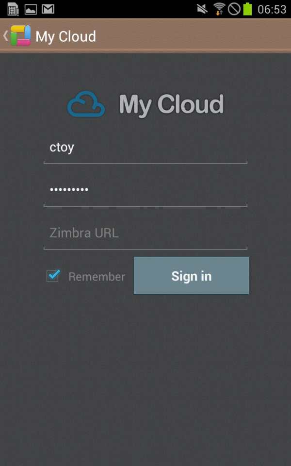 ThinkFree Mobile for Zimbra screenshot 1