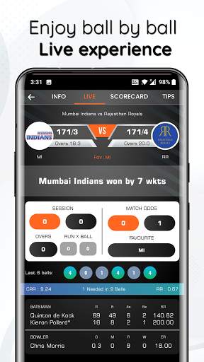 Score Bazaar - Cricket Live Line Score screenshot 2