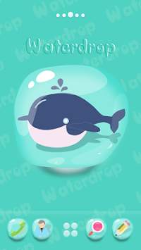 Water Drops GO Launcher Theme screenshot 2