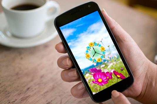 Flower Clock Live Wallpaper скриншот 5