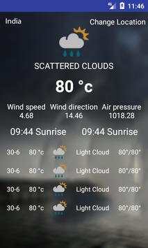 india weather screenshot 2