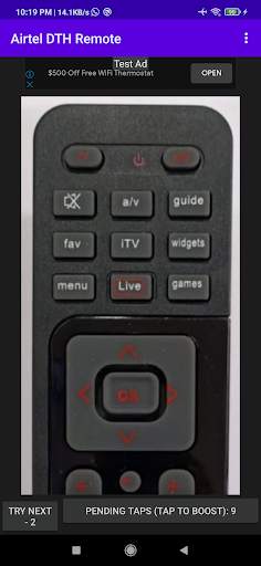 Airtel DTH remote screenshot 3