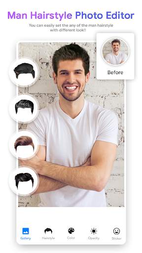 Man Hairstyle Photo Editor screenshot 1