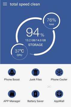 Total speed clean storage ram and booster ram screenshot 1