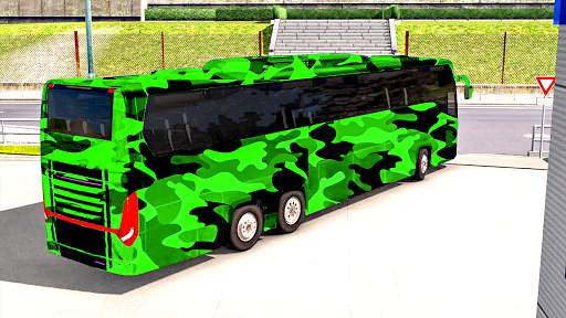 Army Bus Simulator Coach Army Bus Driving Games screenshot 3