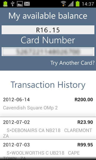What's on my card? screenshot 2