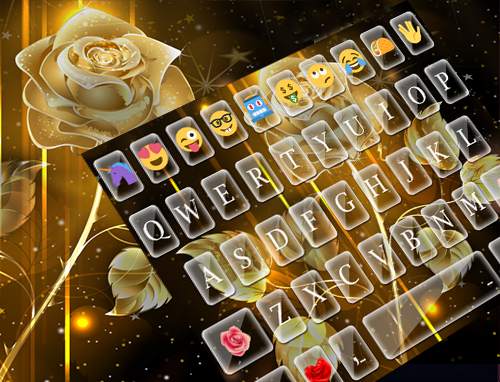 Gold Rose Message Theme screenshot 5