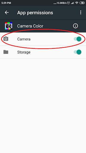 Camera Color ( CMYK RGB camera phone detector ) screenshot 1