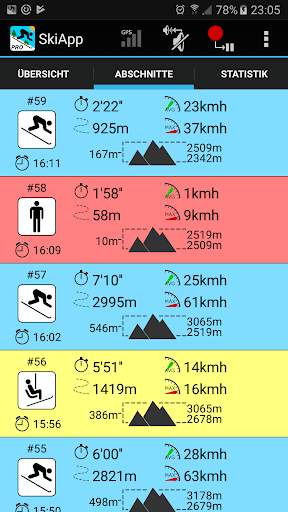 SkiApp LITE - DER Ski Computer screenshot 1